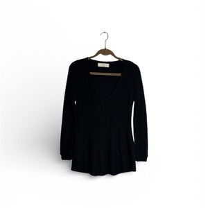 Zara Knit Black Sweater Large